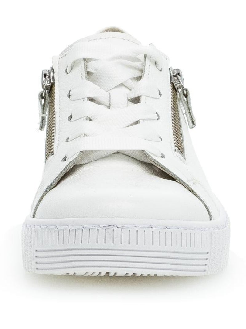 Baskets  en cuir Blanc - Kiabi