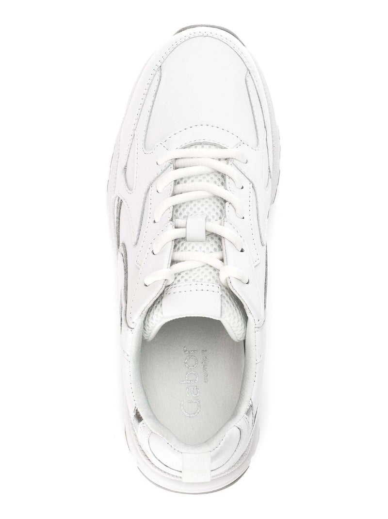 Baskets  en cuir Blanc - Kiabi