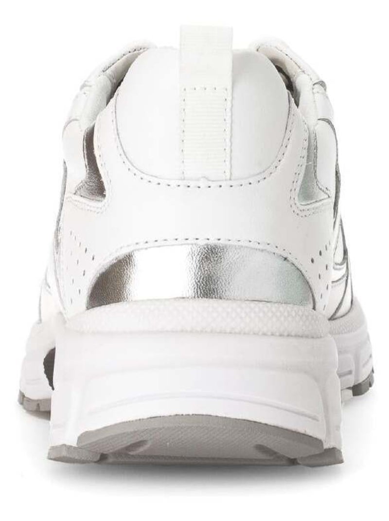Baskets  en cuir Blanc - Kiabi