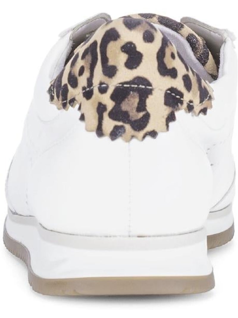 Baskets  en cuir Blanc - Kiabi