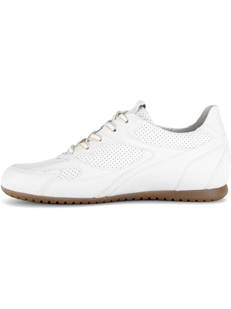 Baskets  en cuir Blanc - Kiabi