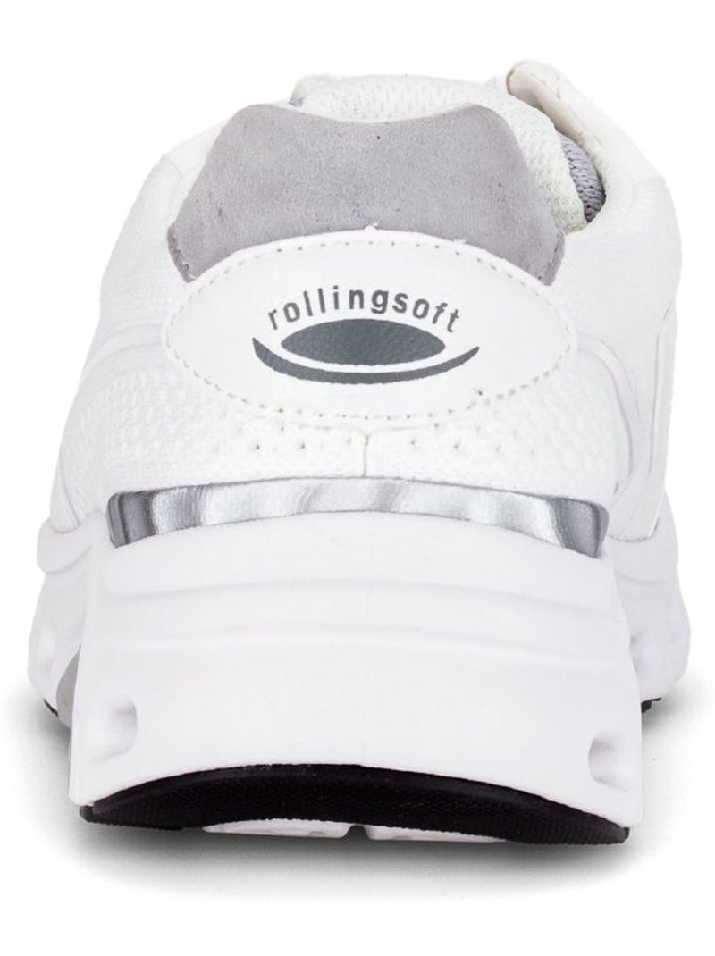 Baskets  en cuir Blanc - Kiabi