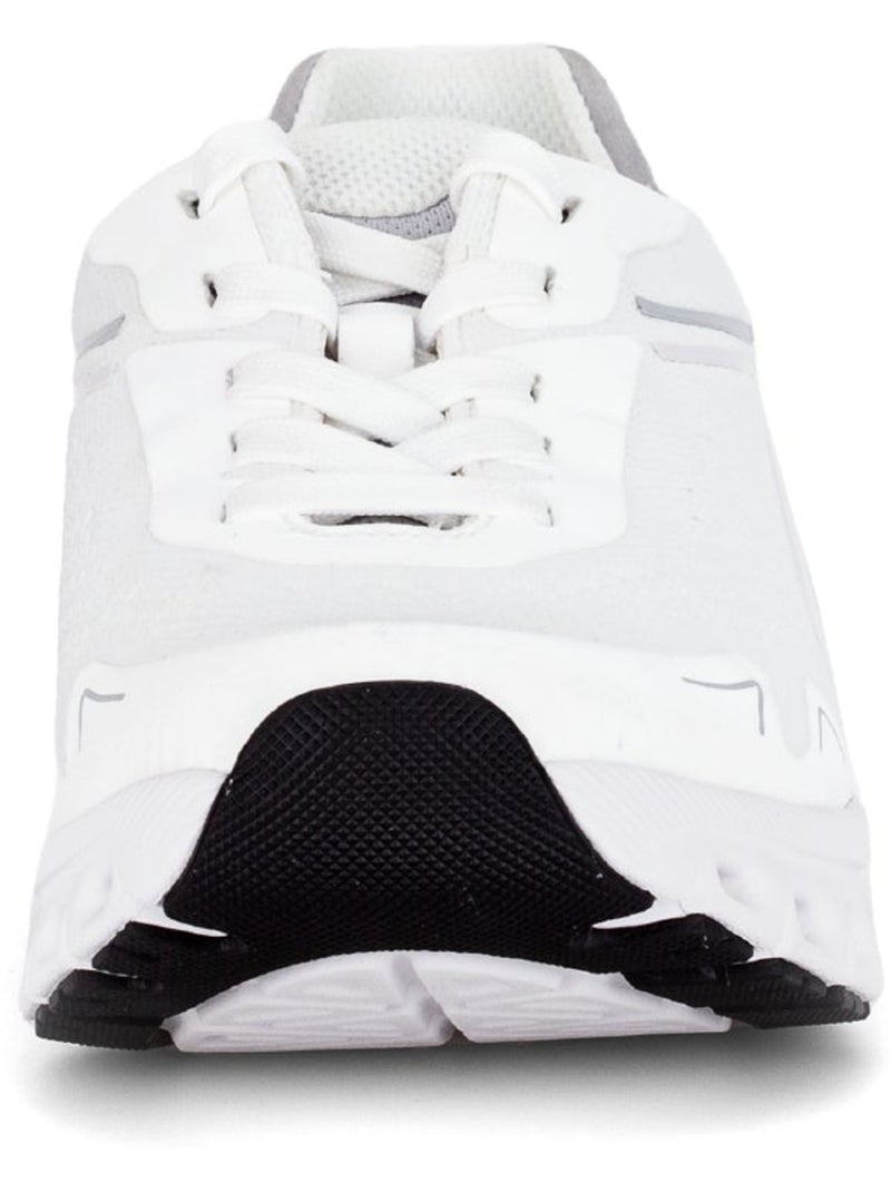 Baskets  en cuir Blanc - Kiabi