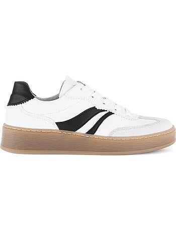 Baskets en cuir