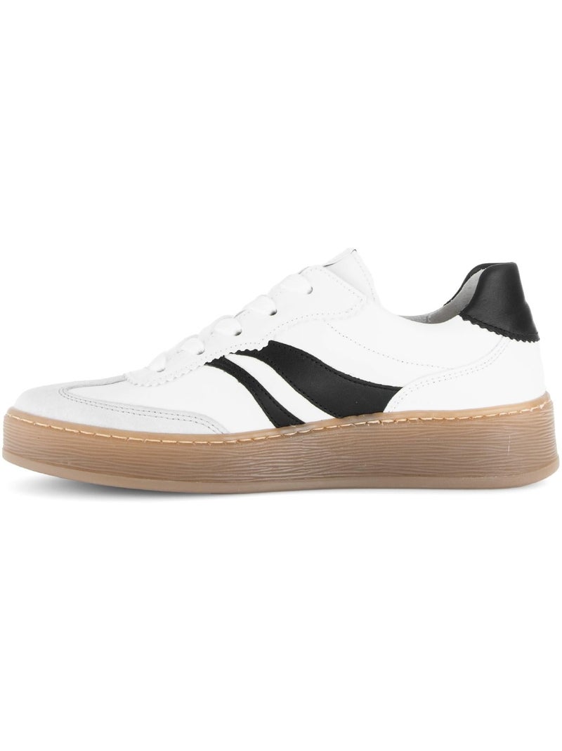 Baskets  en cuir Blanc - Kiabi