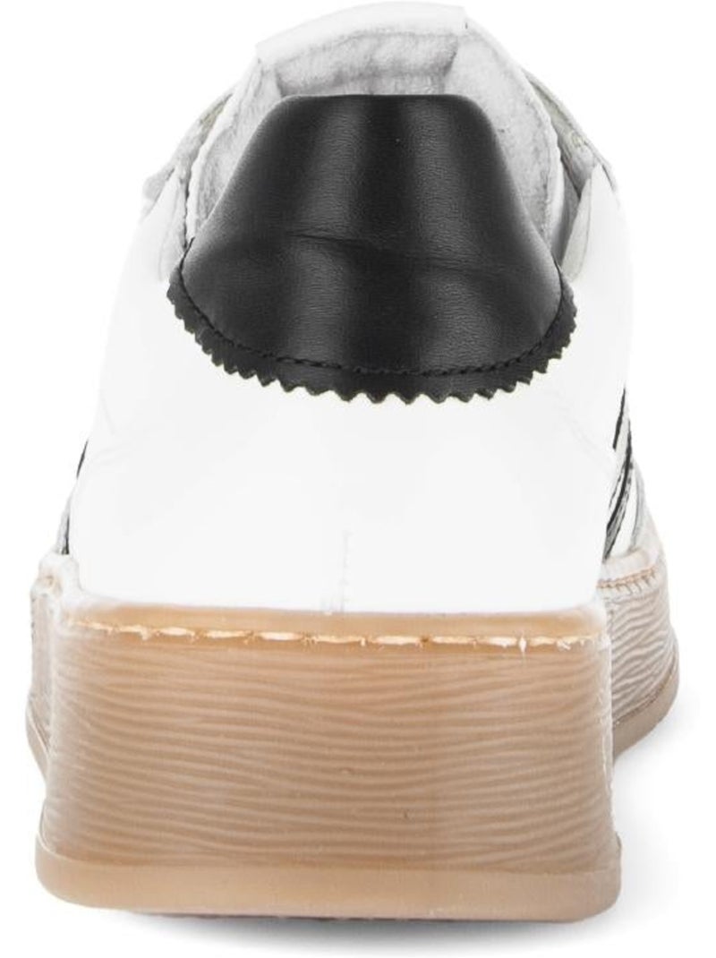 Baskets  en cuir Blanc - Kiabi