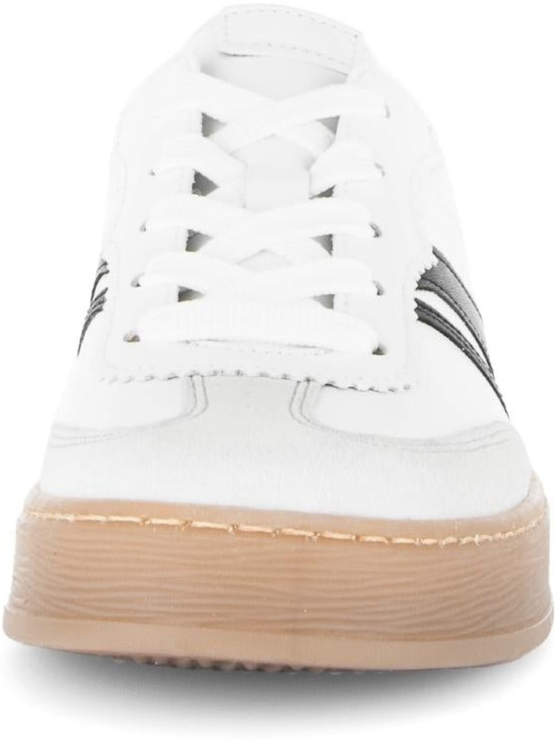 Baskets  en cuir Blanc - Kiabi