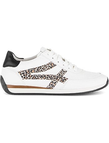 Baskets en cuir