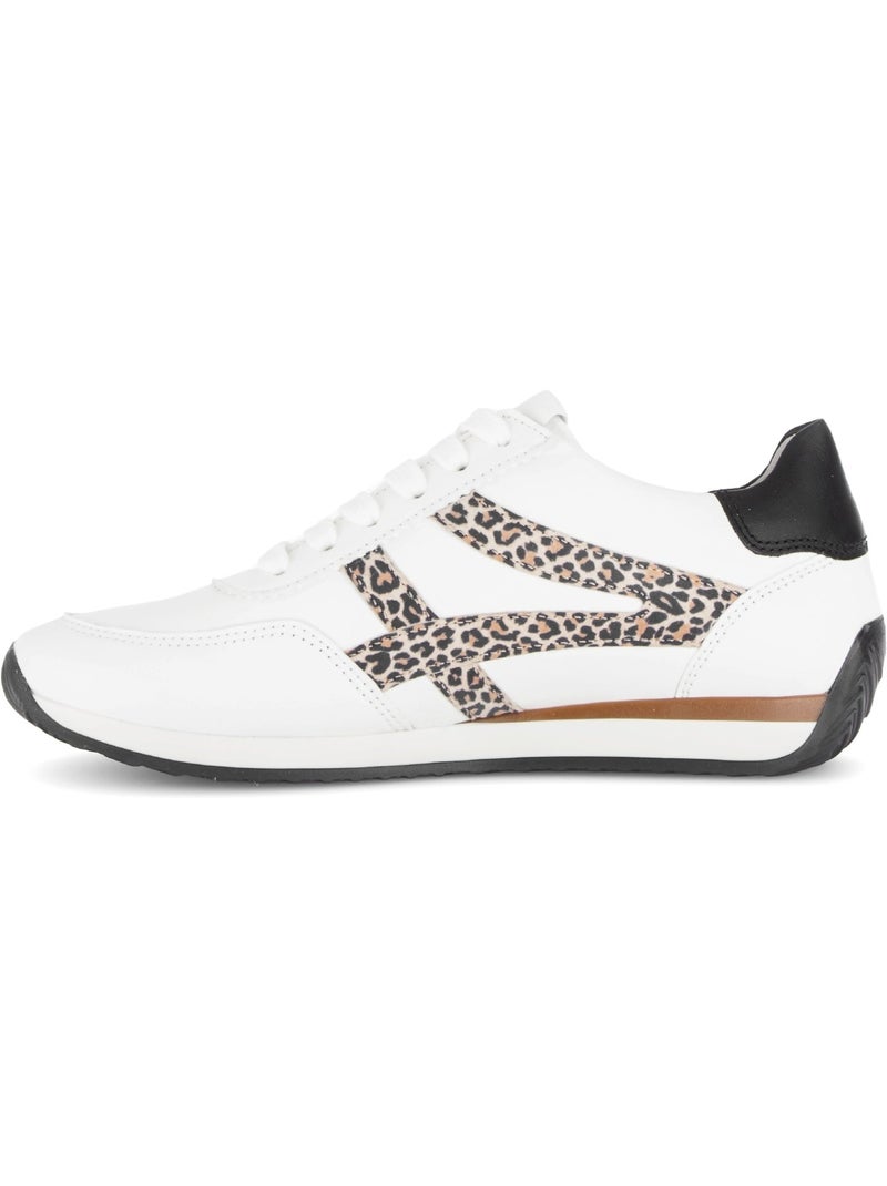 Baskets  en cuir Blanc - Kiabi