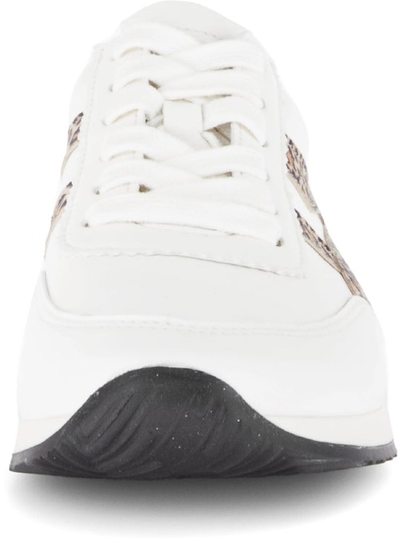 Baskets  en cuir Blanc - Kiabi