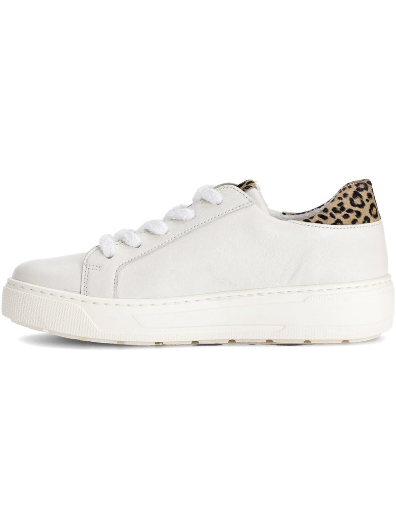 Baskets  en cuir Blanc - Kiabi