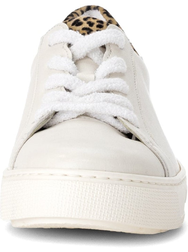 Baskets  en cuir Blanc - Kiabi
