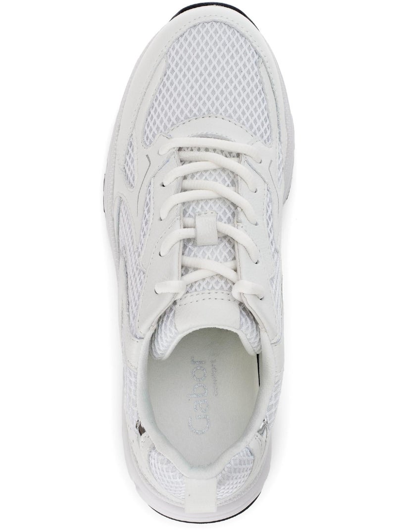 Baskets  en cuir Blanc - Kiabi