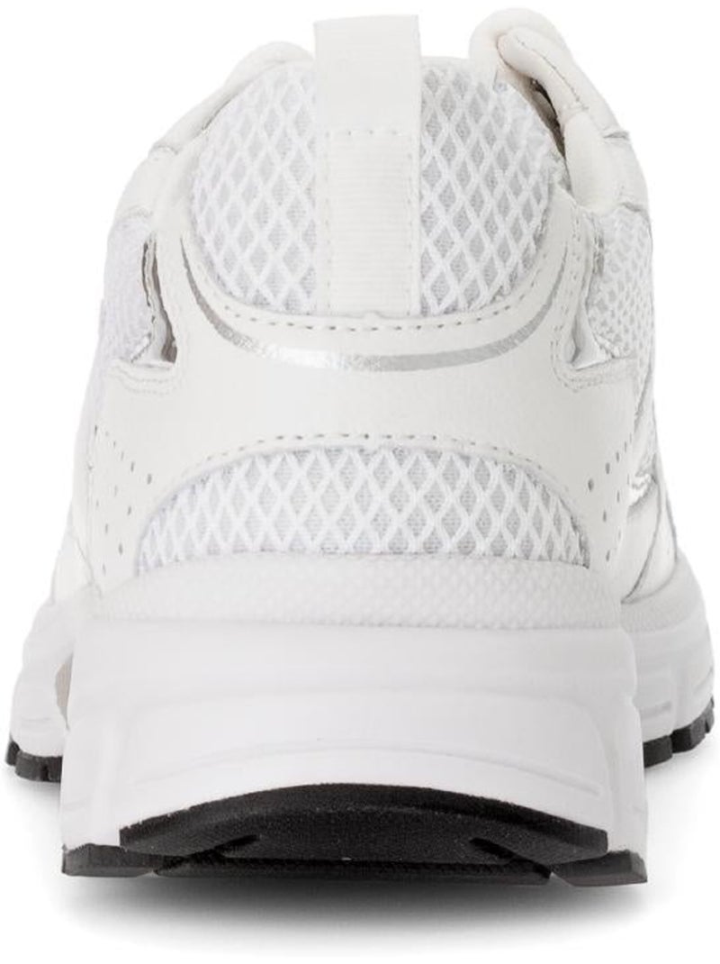 Baskets  en cuir Blanc - Kiabi