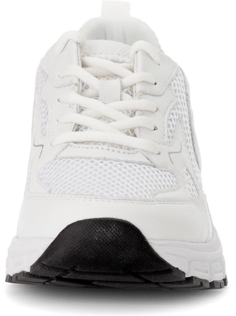 Baskets  en cuir Blanc - Kiabi