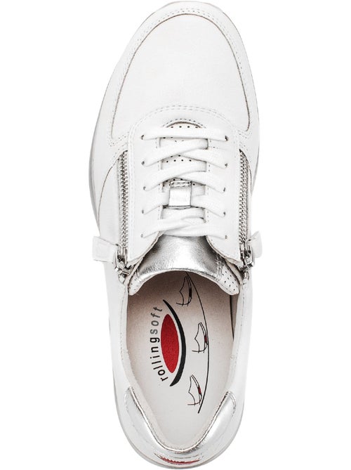 Baskets  en cuir - Kiabi