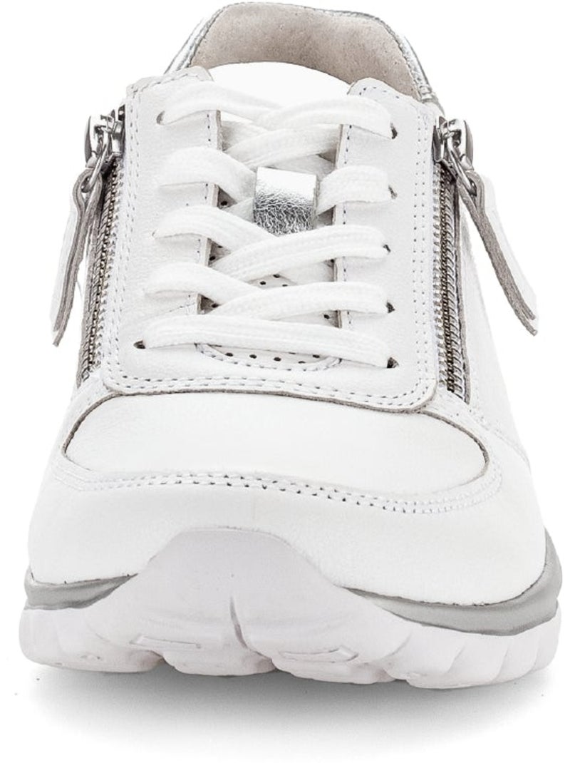 Baskets  en cuir Blanc - Kiabi