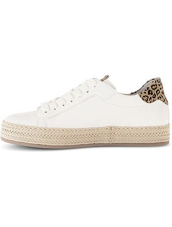 Baskets en cuir