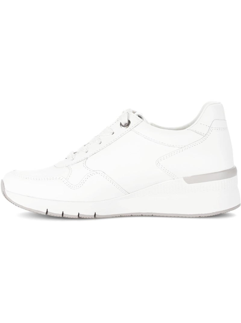 Baskets  en cuir Blanc - Kiabi