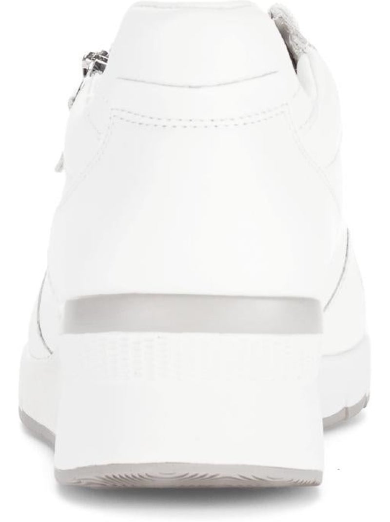 Baskets  en cuir Blanc - Kiabi