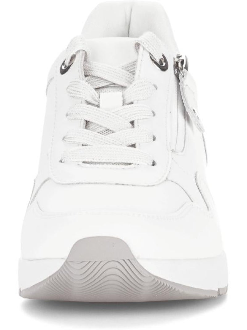 Baskets  en cuir Blanc - Kiabi