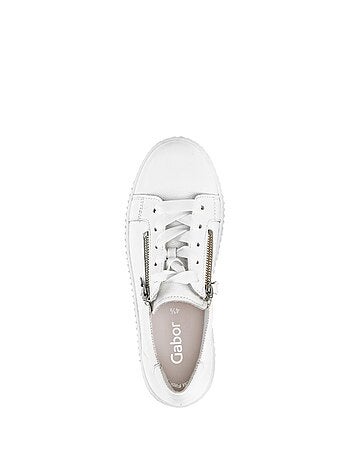 Baskets en cuir