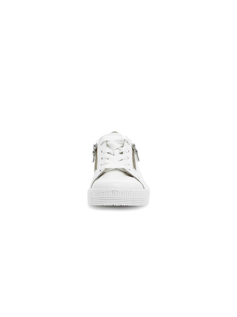 Baskets  en cuir Blanc - Kiabi