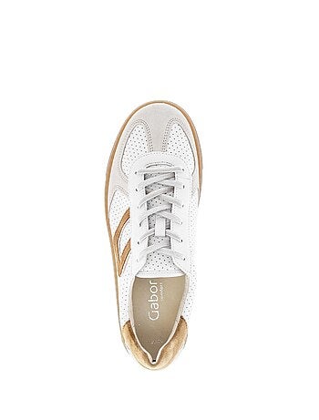 Baskets en cuir