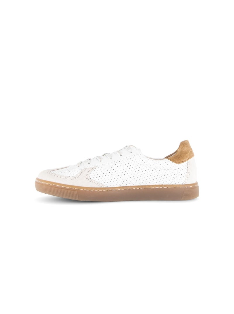 Baskets  en cuir Blanc - Kiabi
