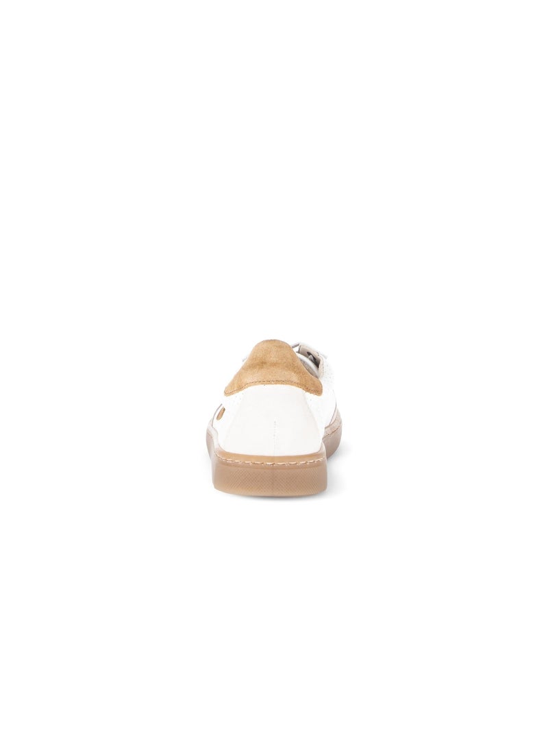 Baskets  en cuir Blanc - Kiabi