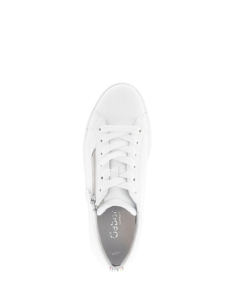 Baskets  en cuir Blanc - Kiabi