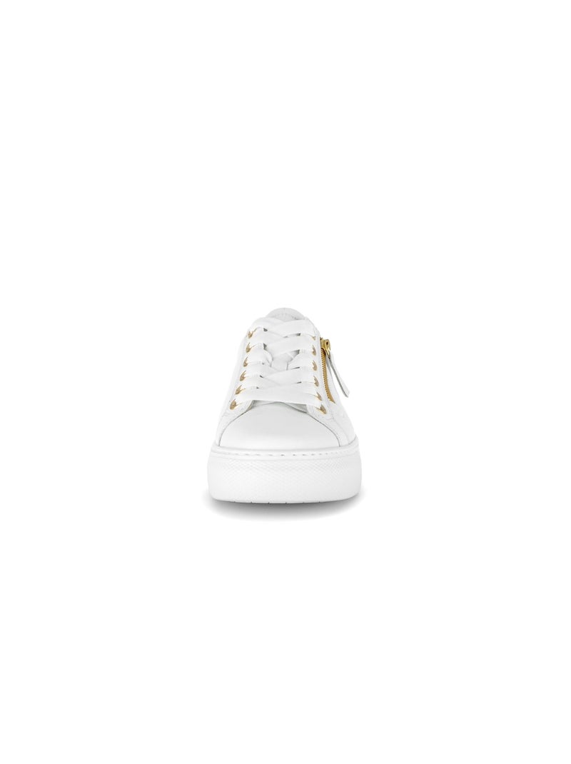 Baskets  en cuir Blanc - Kiabi