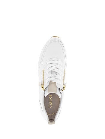 Baskets en cuir
