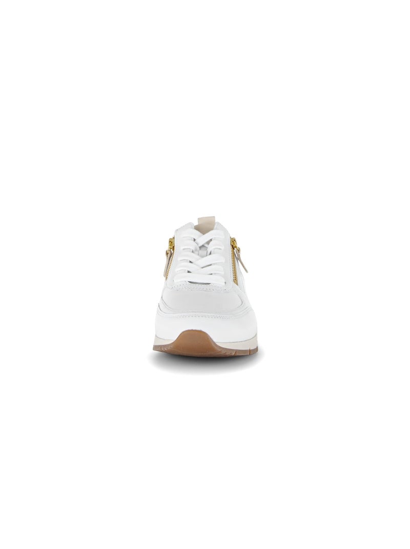 Baskets  en cuir Blanc - Kiabi