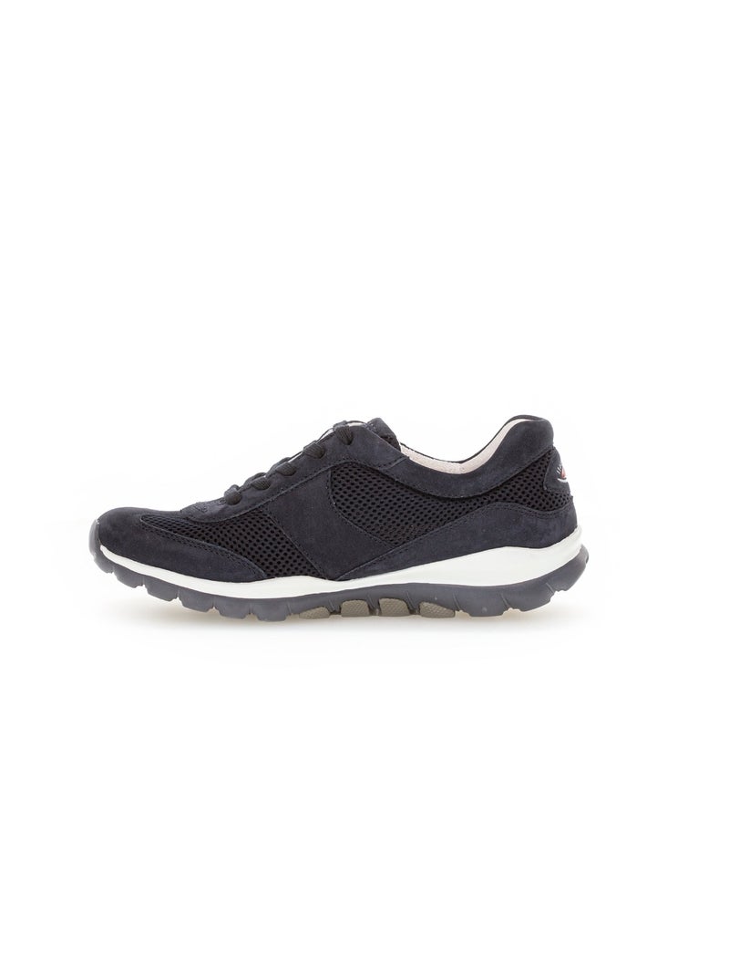 Baskets  en cuir Bleu - Kiabi