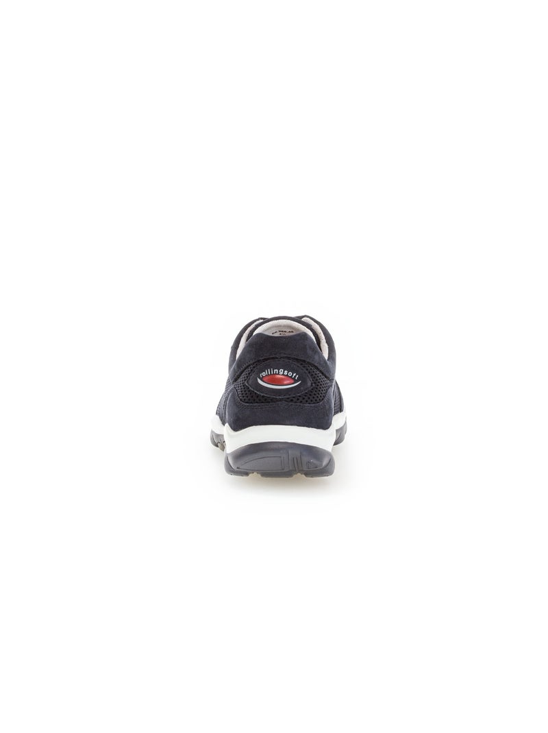 Baskets  en cuir Bleu - Kiabi