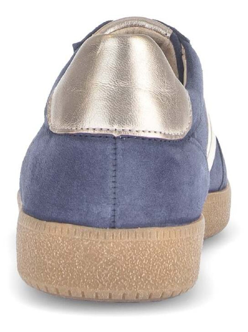 Baskets  en cuir Bleu - Kiabi