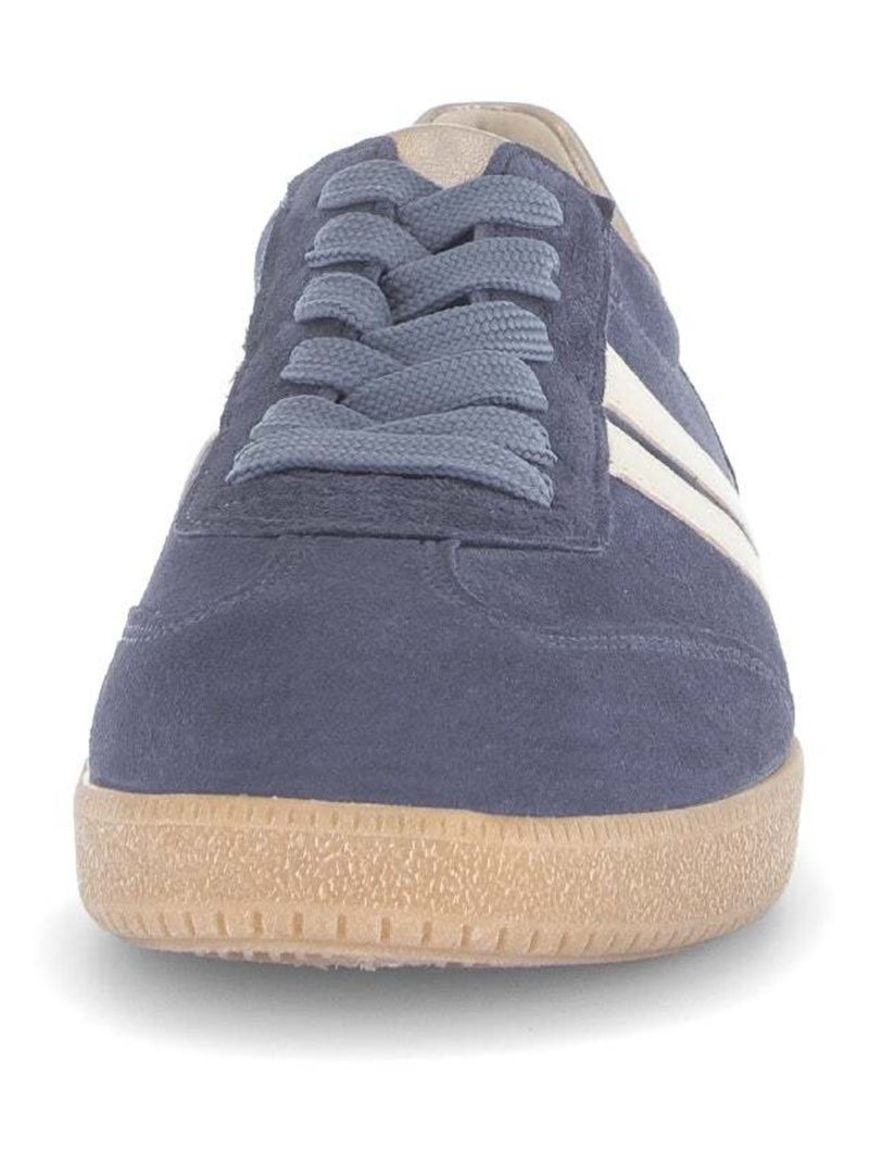 Baskets  en cuir Bleu - Kiabi