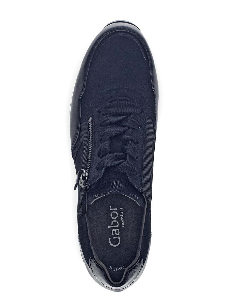 Baskets  en cuir Bleu - Kiabi