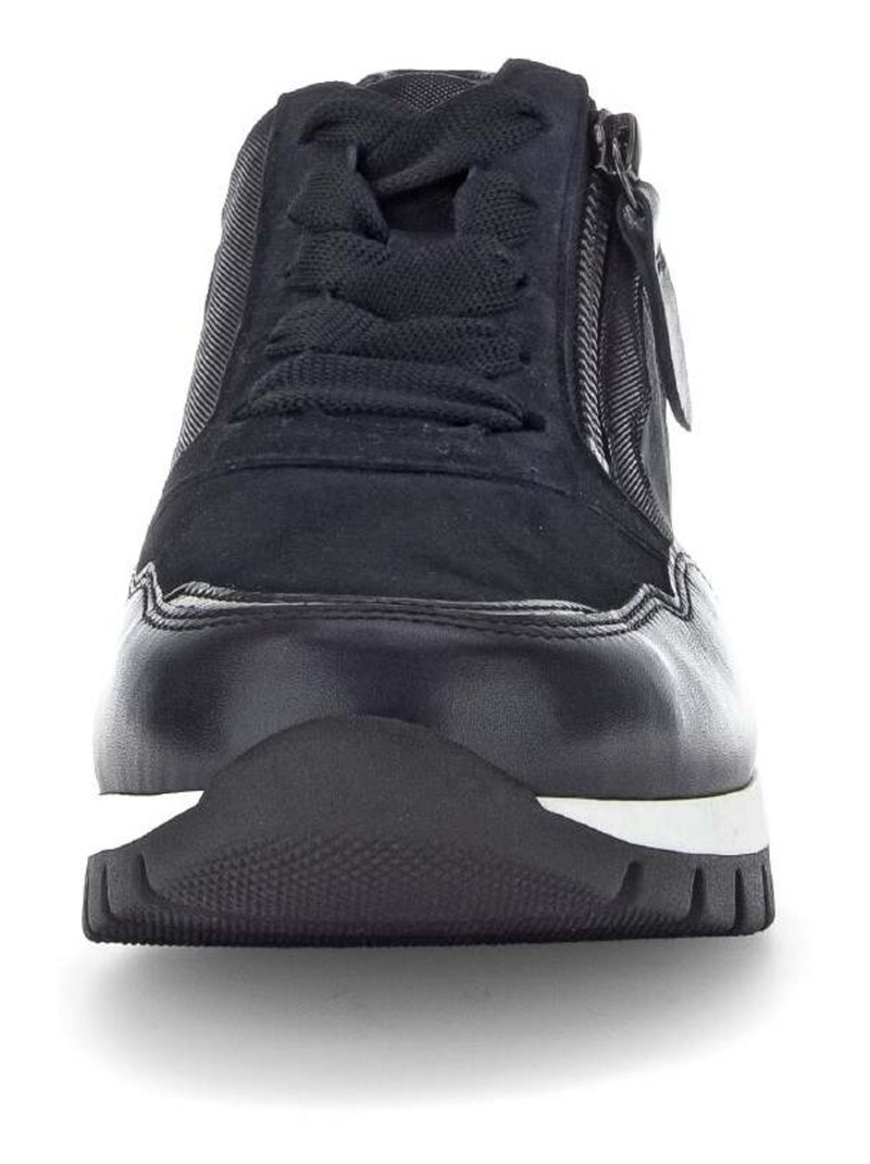 Baskets  en cuir Bleu - Kiabi