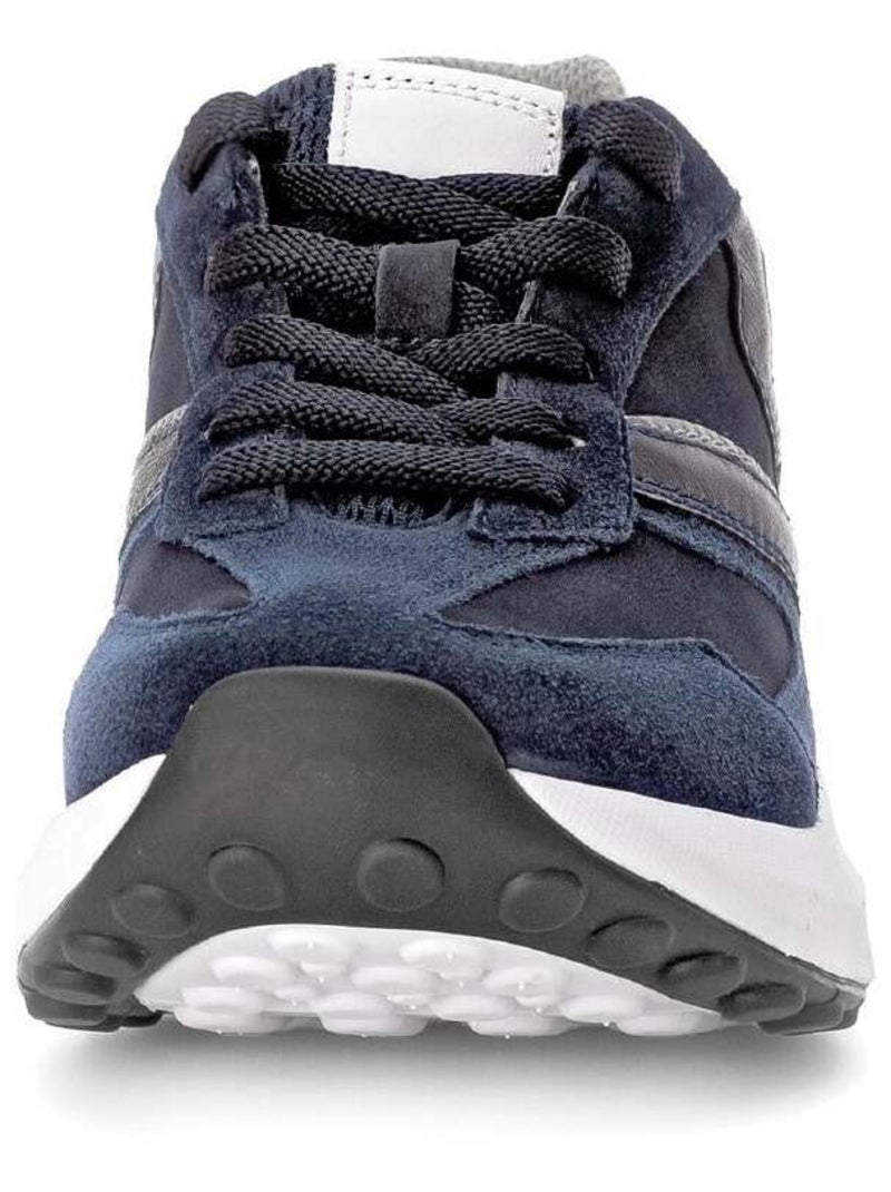 Baskets  en cuir Bleu - Kiabi