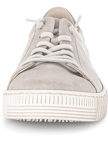 Baskets en cuir
