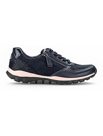 Baskets en cuir et daim