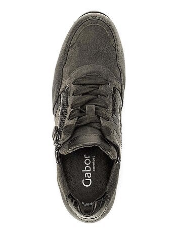 Baskets en cuir et daim