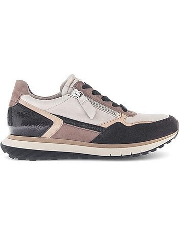 Baskets en cuir et nubuck