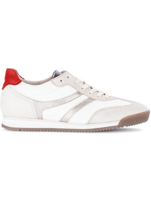 Baskets  en cuir et nubuck - Kiabi