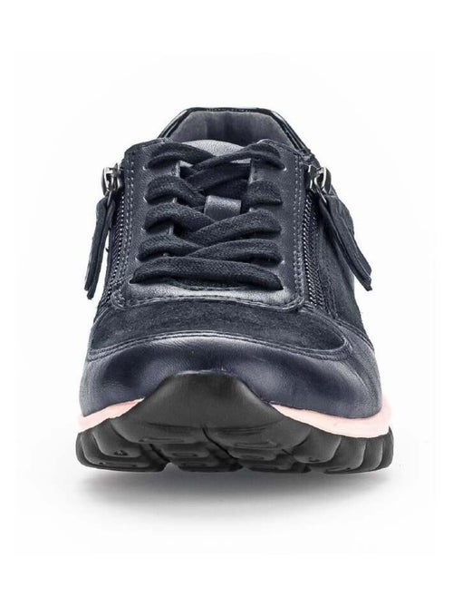 Baskets  en Cuir et Nubuck - Kiabi