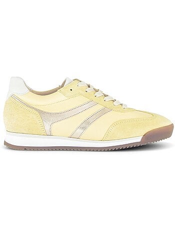 Baskets en cuir et nubuck