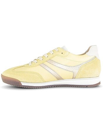 Baskets en cuir et nubuck