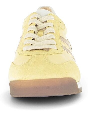 Baskets en cuir et nubuck